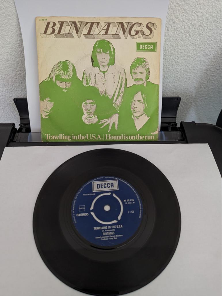 The Bintangs - Traveling in the USA ( vinyl single), Cd's en Dvd's, Vinyl Singles, Gebruikt, 7 inch, Single, Ophalen of Verzenden