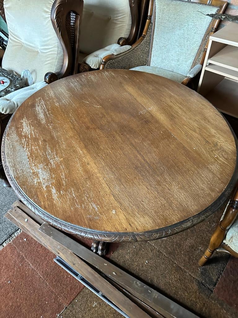 Antieke salontafels met houtsnijwerk, Antiek en Kunst