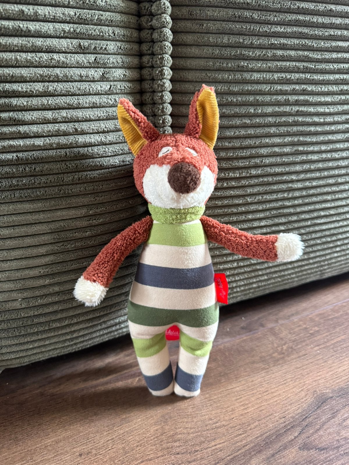 Sigikid vos knuffeltje met trekkoord, Ophalen, Gebruikt, Met geluid, Overige karakters