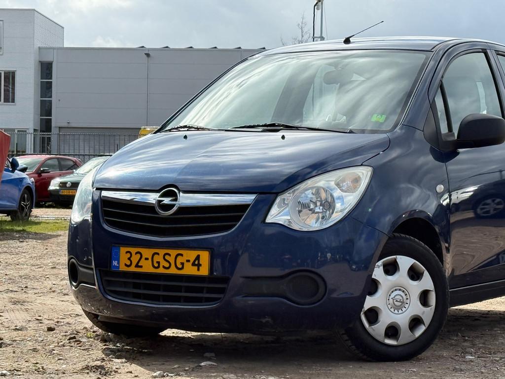 Opel Agila 1.0 Essentia/ HOGE INSTAP/ LAAG KM, Airbags, Gebruikt, 31 €/maand, Blauw