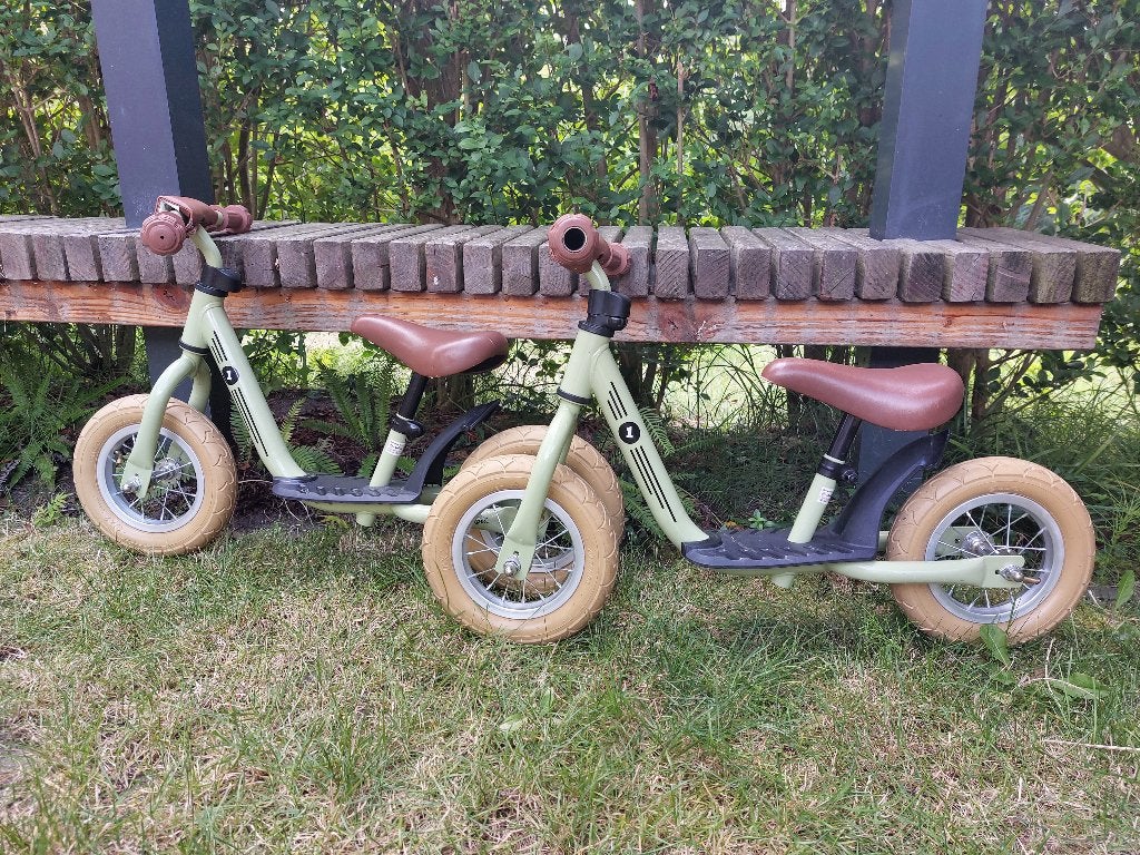 Bandits & Angels Loopfiets Retro Groen - 2 stuk (tweeling), Ophalen, Gebruikt, Minder dan 16 inch, Bandits & Angels