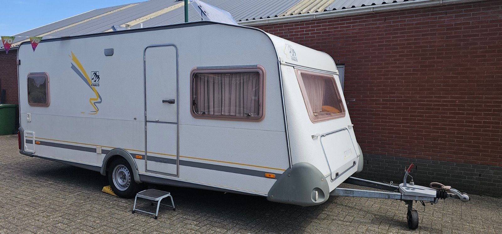 Knaus Sudwind 500 met Frans bed 8250,-, Mover, Rondzit, Frans bed, Particulier