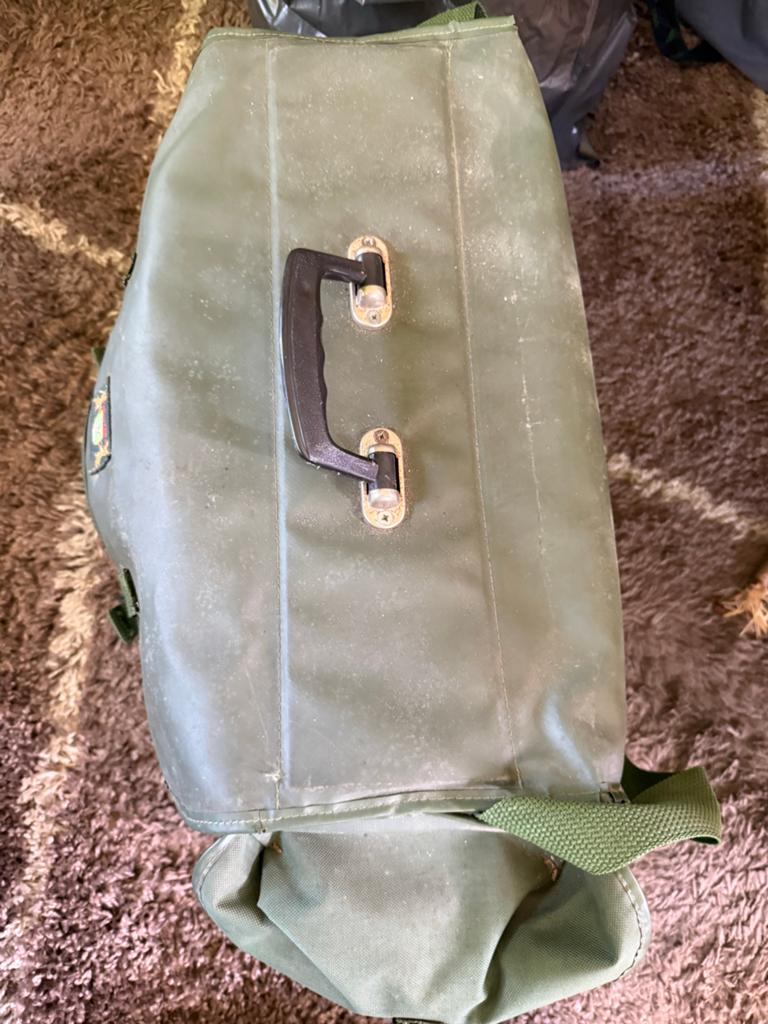 Vintage viskoffer / vistas - Groen, stevig en ruim, Ophalen of Verzenden, Gebruikt, Koffer of Tas