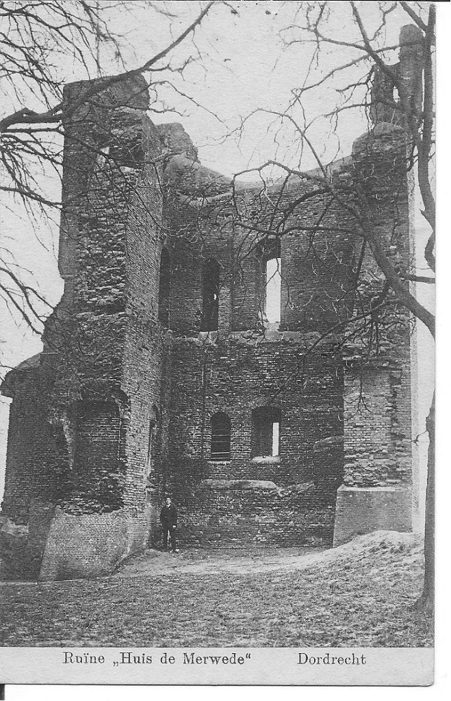 Ruïne Huis de Merwede  Dordrecht., Ophalen of Verzenden, 1920 tot 1940, Ongelopen, Zuid-Holland