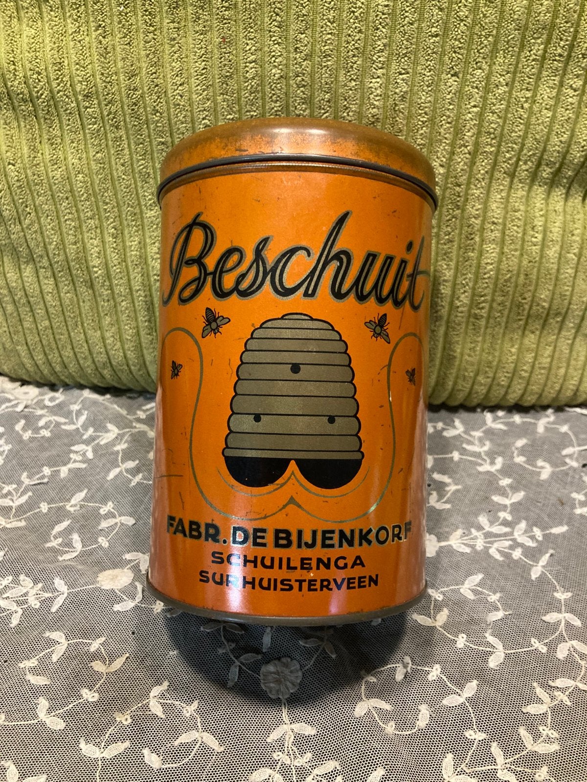 Vintage beschuitbus Schuilinga (060826c), Verzamelen, Blikken, Ophalen of Verzenden, Gebruikt, Beschuit