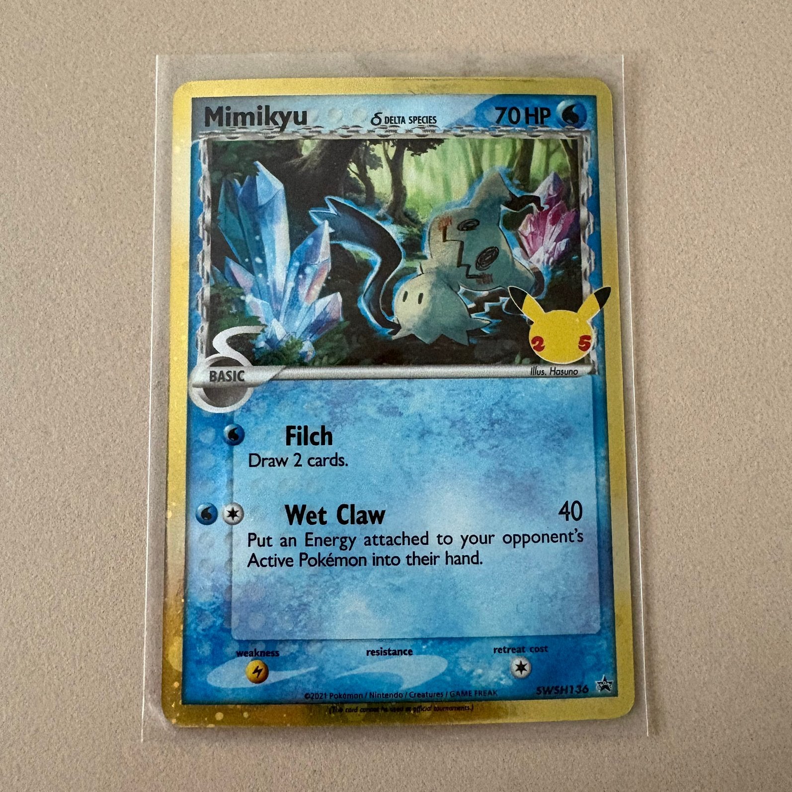 Mimikyu celebrations promo kaart, Verzenden, Zo goed als nieuw