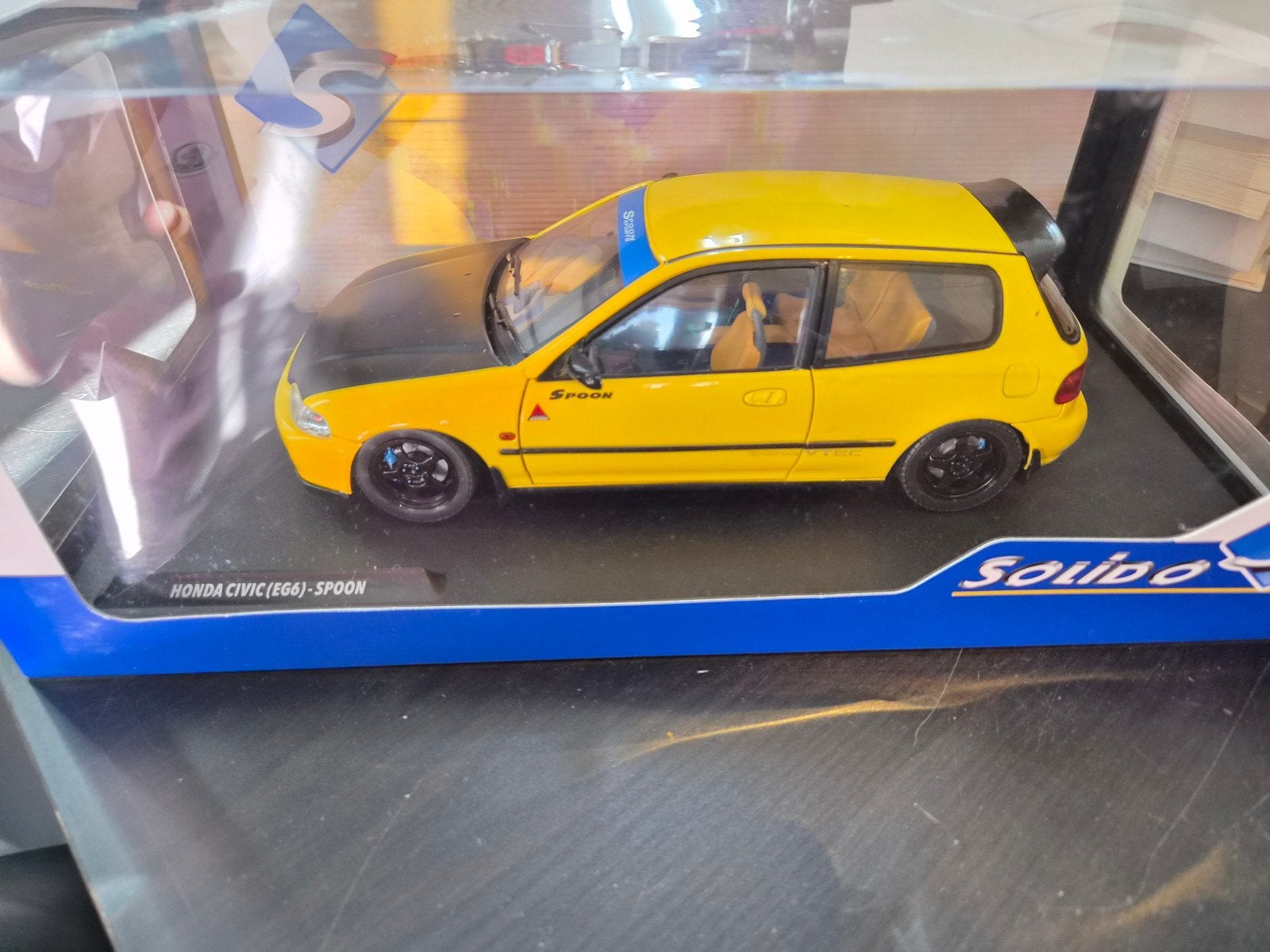 Solido 1:18 Honda Civic (EG6) - Spoon, Ophalen of Verzenden, Nieuw, Auto, Overige merken