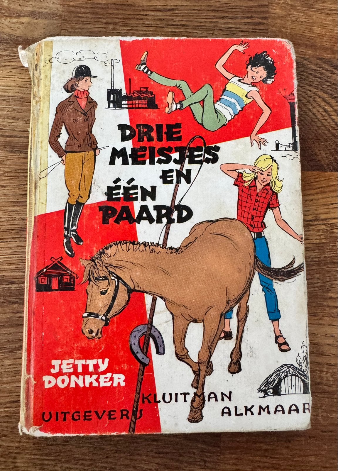 Boek - Drie meisjes en één paard - Jetty Donker, Ophalen of Verzenden, Gelezen, Jetty Donker, Fictie