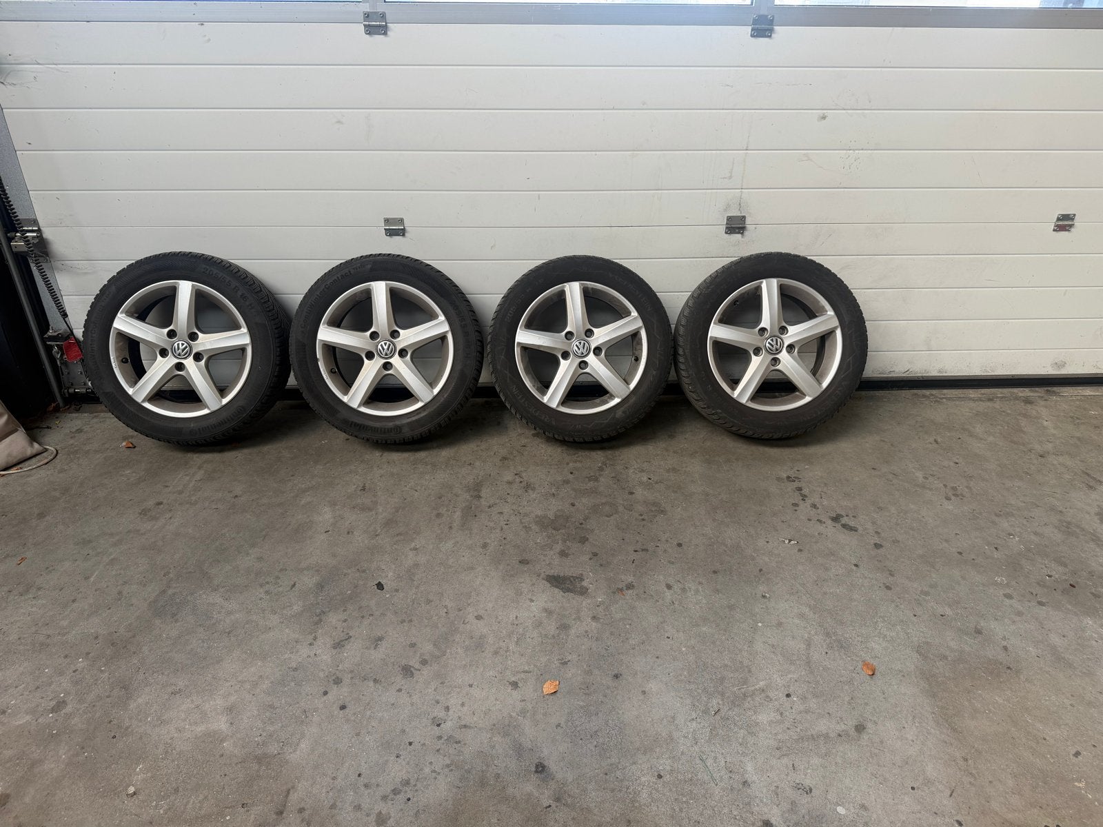 Aspen velgen met winterbanden voor Golf 7, Auto-onderdelen, Ophalen, Gebruikt, 16 inch, Banden en Velgen