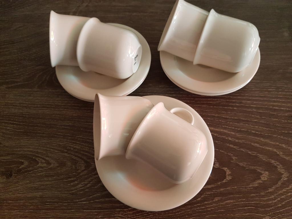 Arabia Finland Arctica Koffiekopjes met Schotels (6 stuks), Ophalen