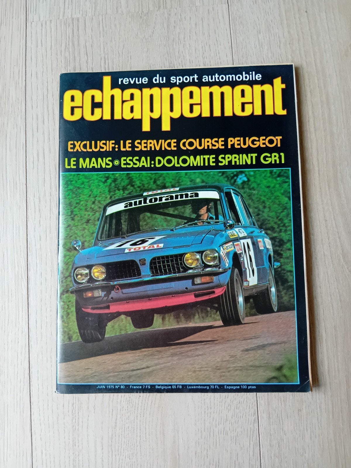 Echappement auto tijdschrift - Juni 1975 (Franstalig), Ophalen of Verzenden, Gelezen, Algemeen