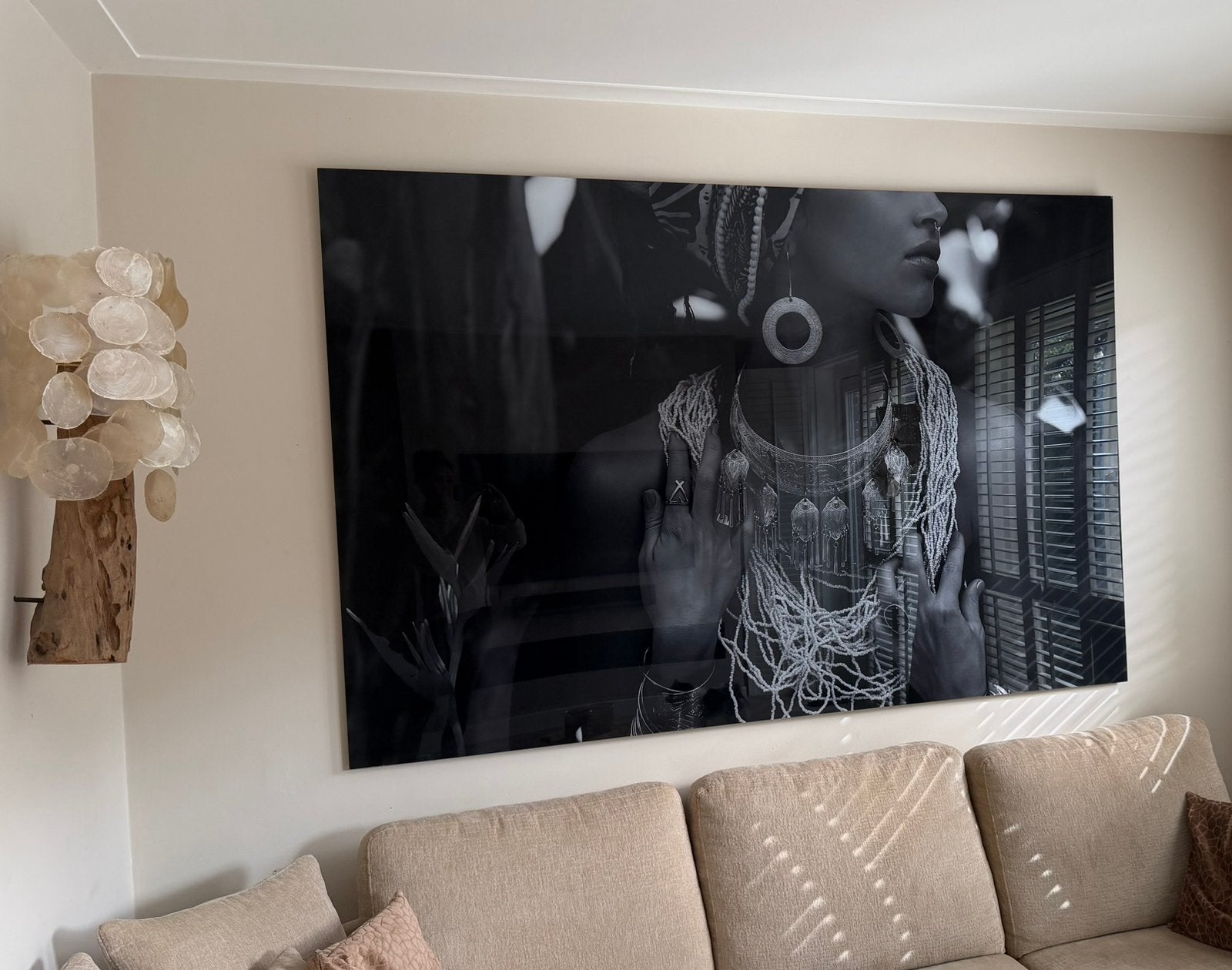 Mooi plexiglas schilderij, Ophalen of Verzenden, Zo goed als nieuw, 125 cm of meer, Schilderij