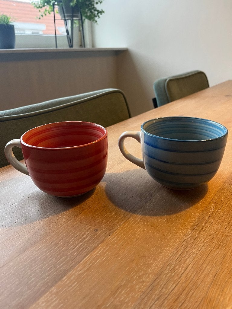 Soepkommen 2x, Huis en Inrichting, Keuken | Servies, Ophalen, Gebruikt, Kom(men), Overige stijlen