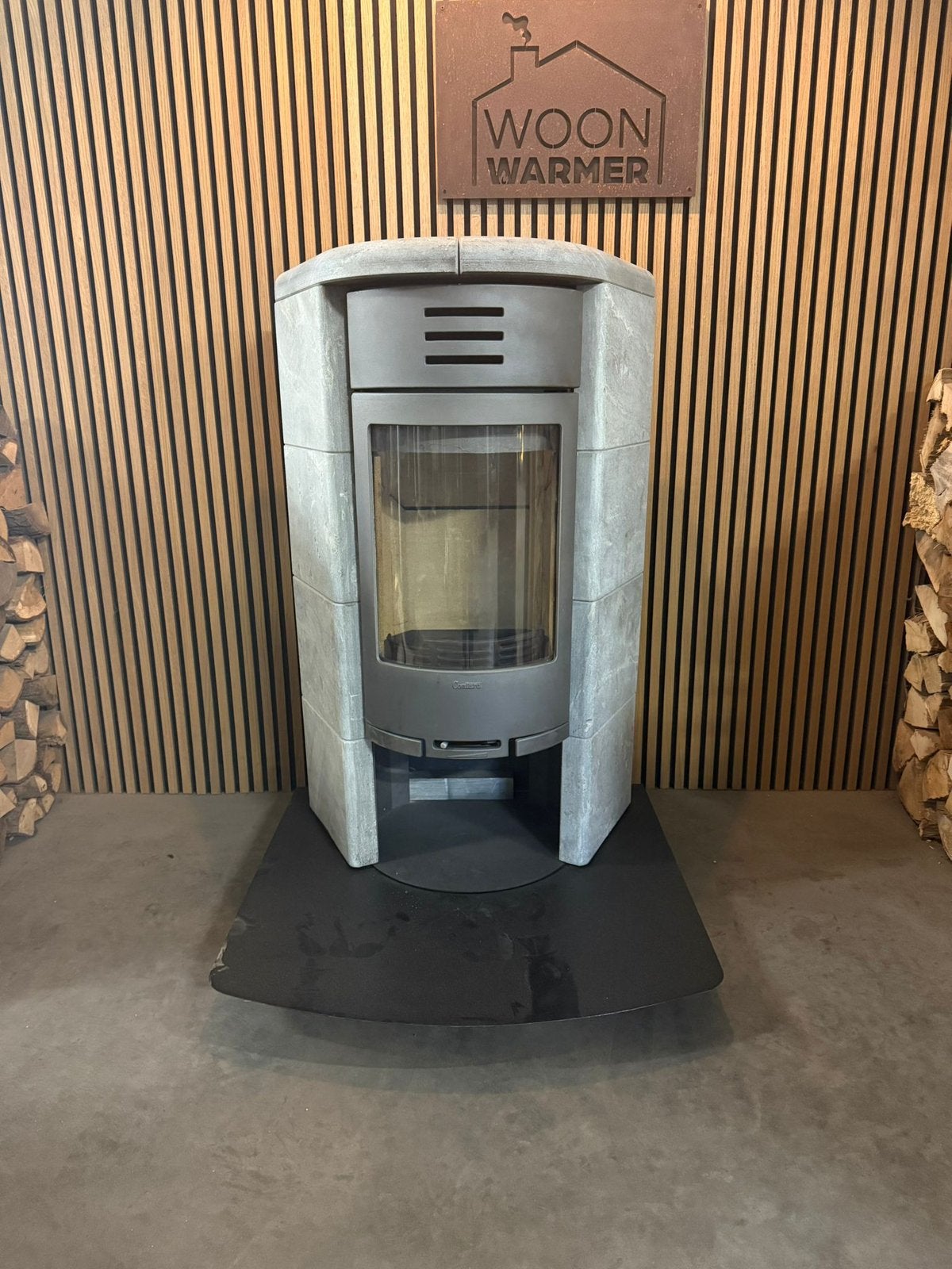 25209 Speksteenkachel Contura 6kw, Huis en Inrichting, Kachels, Ophalen, Info@woonwarmer.nl, Gebruikt, Houtkachel
