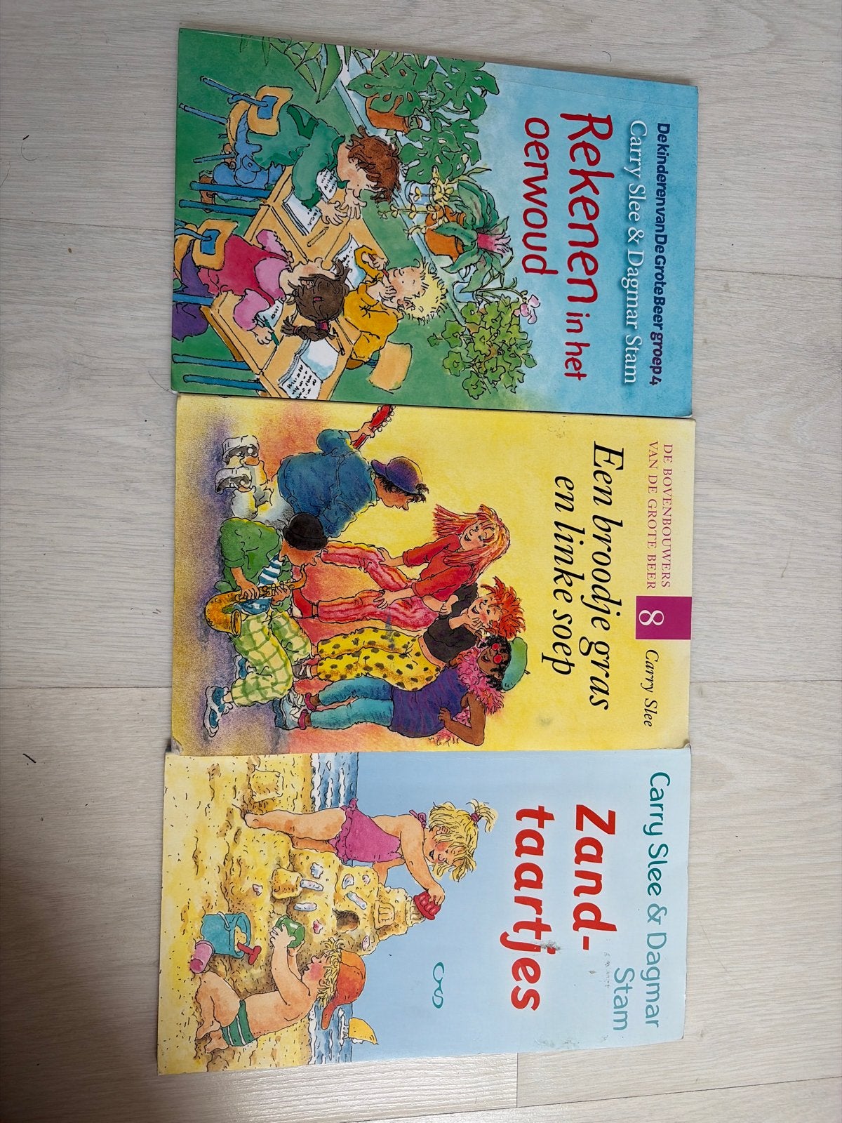 3 Carry Slee boeken: Rekenen, Broodje gras, Zandtaartjes, Ophalen of Verzenden, Gelezen, Fictie algemeen