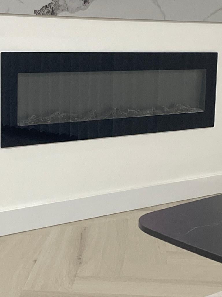 Moderne elektrische inbouwhaard, Huis en Inrichting, Haarden, Ophalen of Verzenden, Gebruikt, Inbouwhaard, Elektrische haard