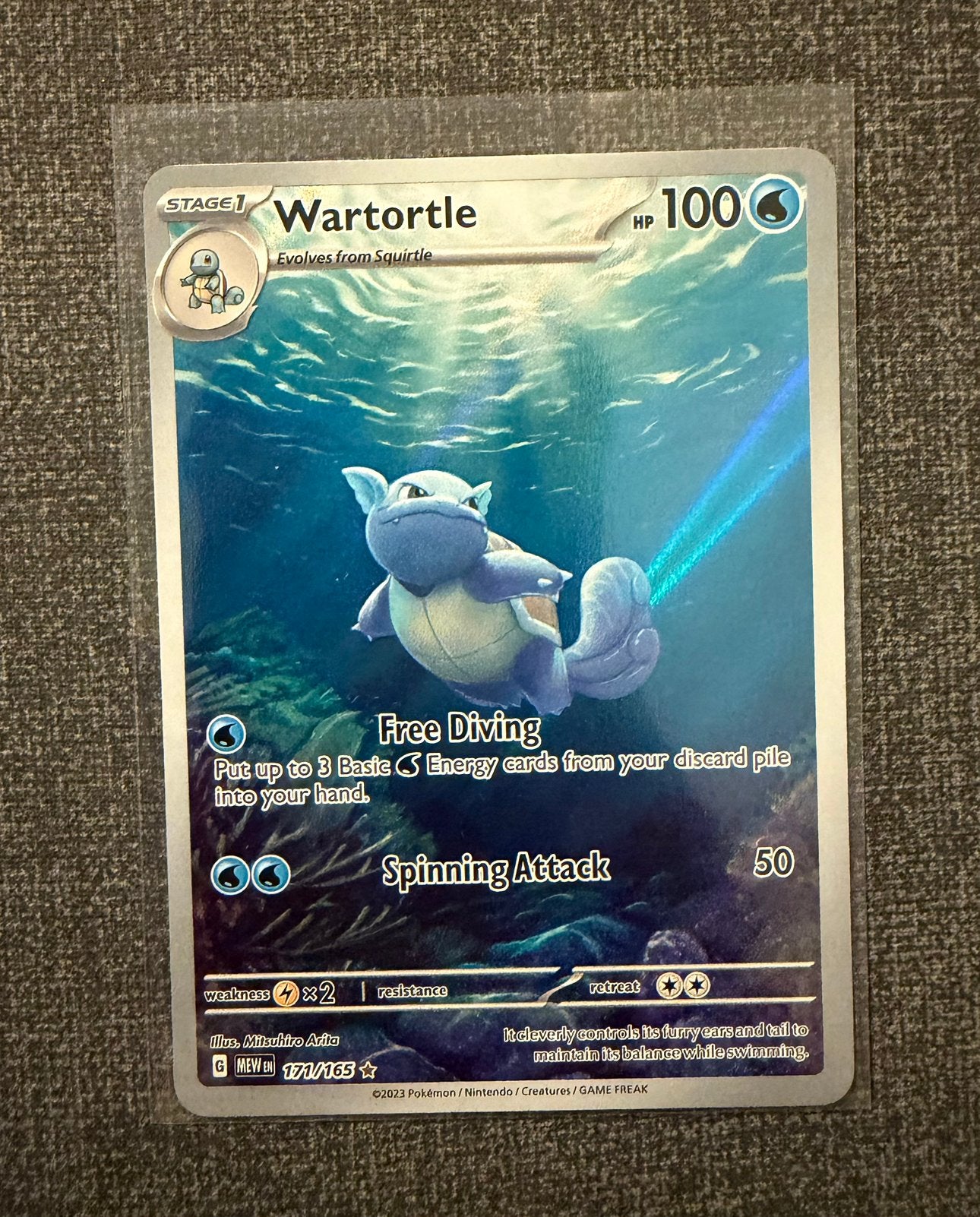 Wartortle 171/165 Mew 151, Ophalen of Verzenden, Nieuw