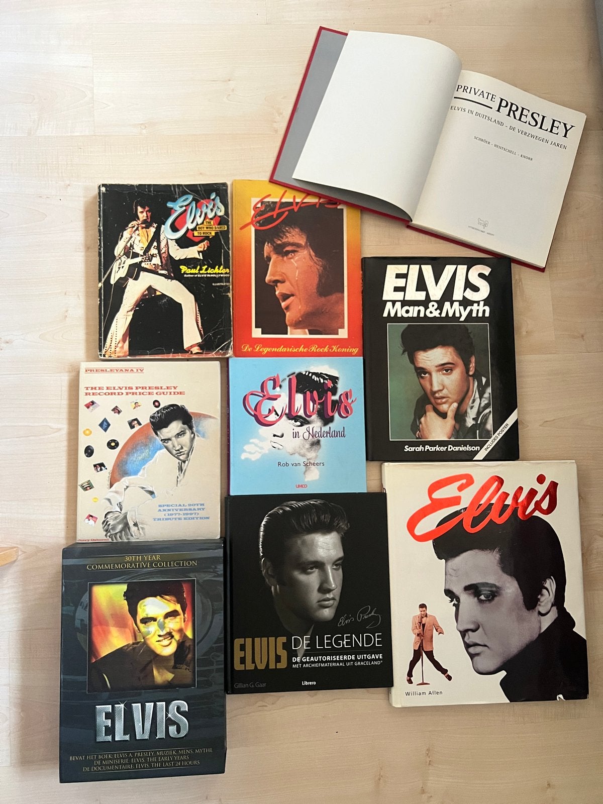 Grote collectie Elvis Presley boeken (9 stuks), Ophalen of Verzenden, Gelezen, Artiest