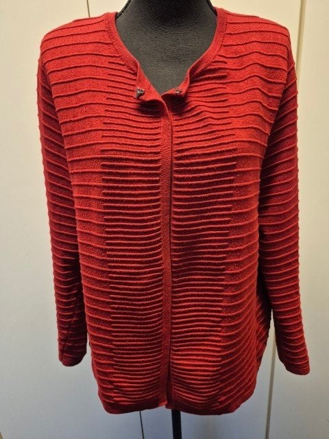 Vest dames rood met ribbels maat 48 nieuw, Maat 46/48 (XL) of groter, Nieuw, Ophalen of Verzenden, Gerry weber