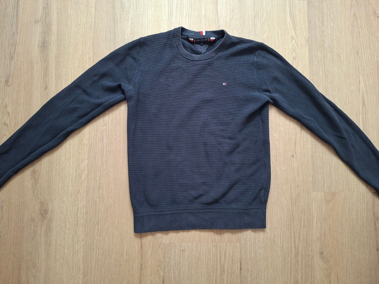 Tommy Hilfiger blauwe trui maat 164, Gebruikt, Trui of Vest, Ophalen of Verzenden, Tommy Hilfiger