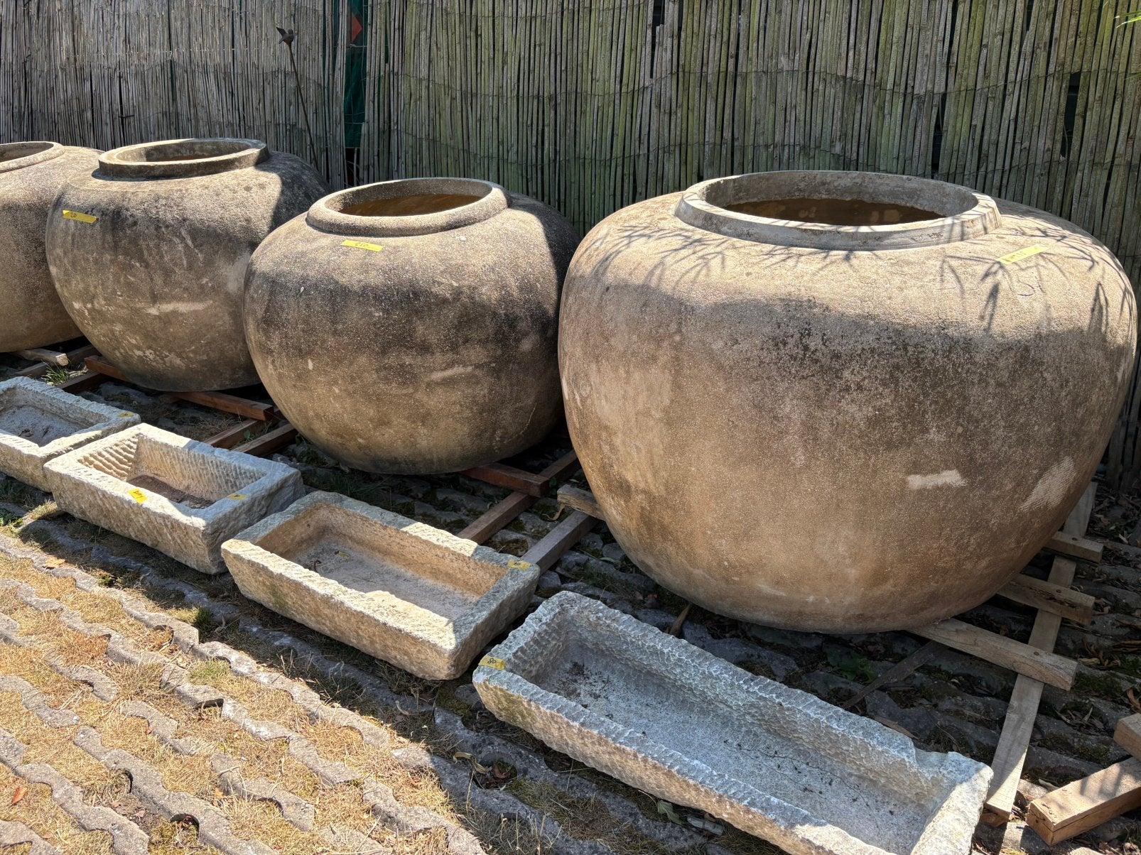 Nog 13 oude XXL potten!!, Tuin en Terras, Ophalen, Gebruikt, 40 cm of meer, Rond