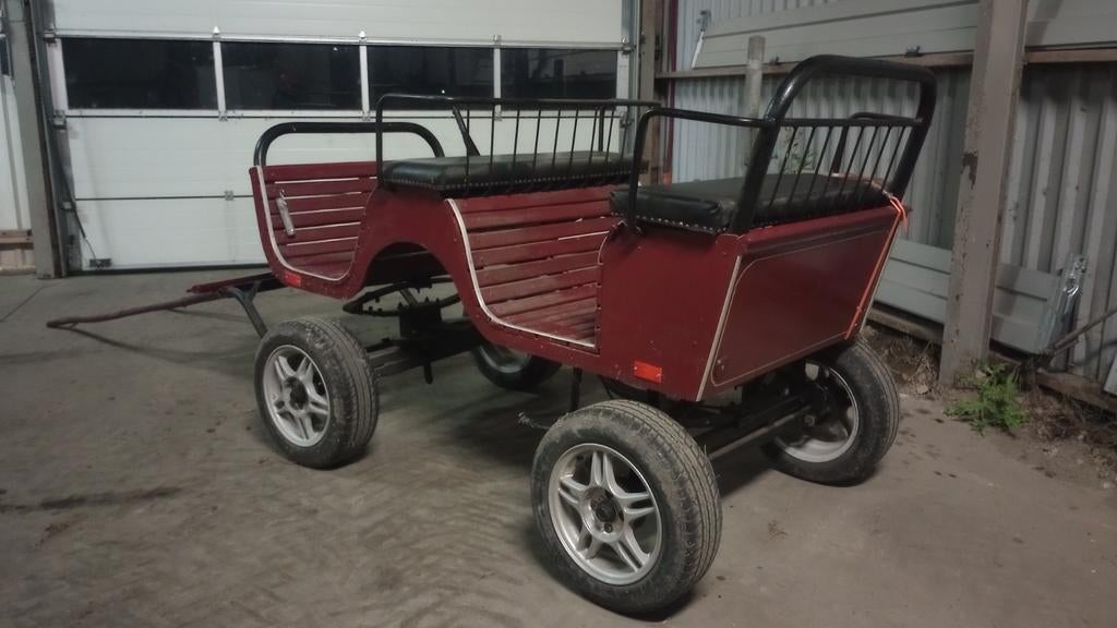 Te koop menwagen, Dieren en Toebehoren, Rijtuigen en Koetsen, Gebruikt, Overige typen, Paard of Pony