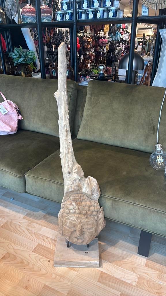 Balivie teak houten beeld, Antiek en Kunst, Kunst | Beelden en Houtsnijwerken, Ophalen, Hout, Houtsnijwerk