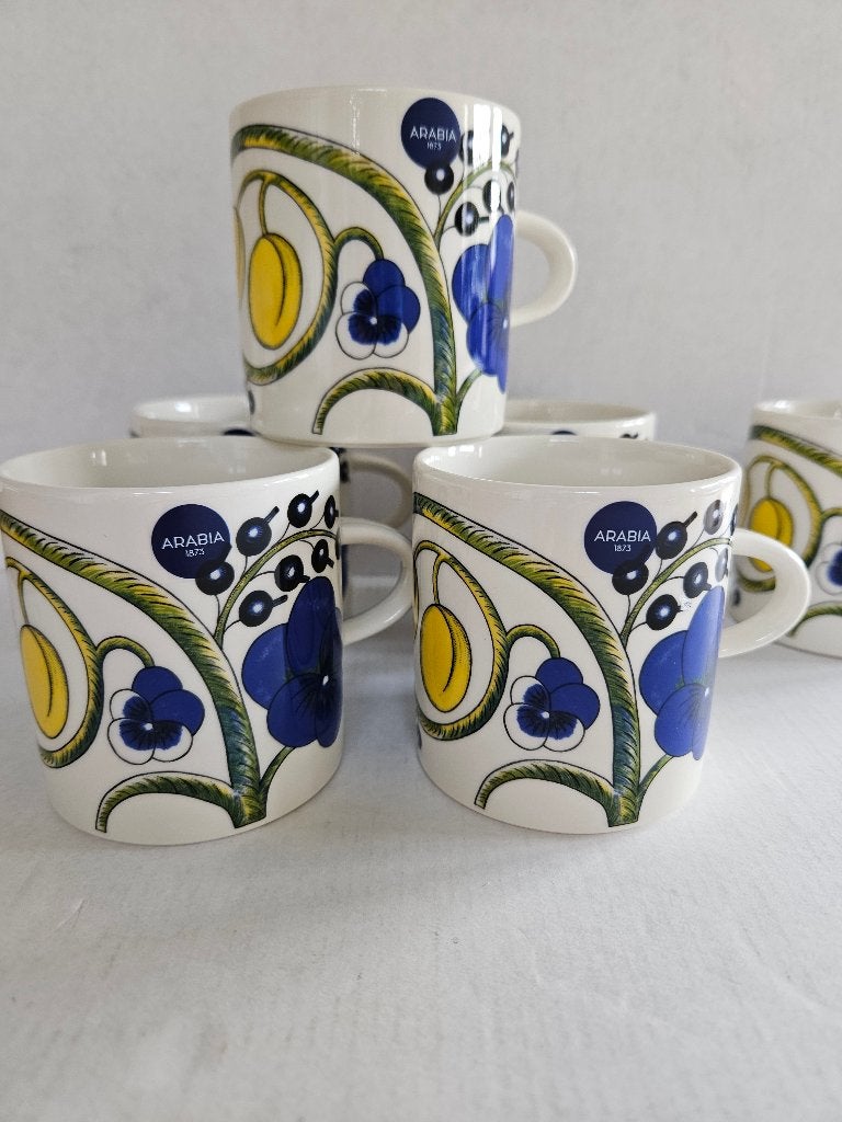 6 Arabia (Iittala) Paratissi mokken nieuw, Arabia, Nieuw, Ophalen of Verzenden, Overige stijlen