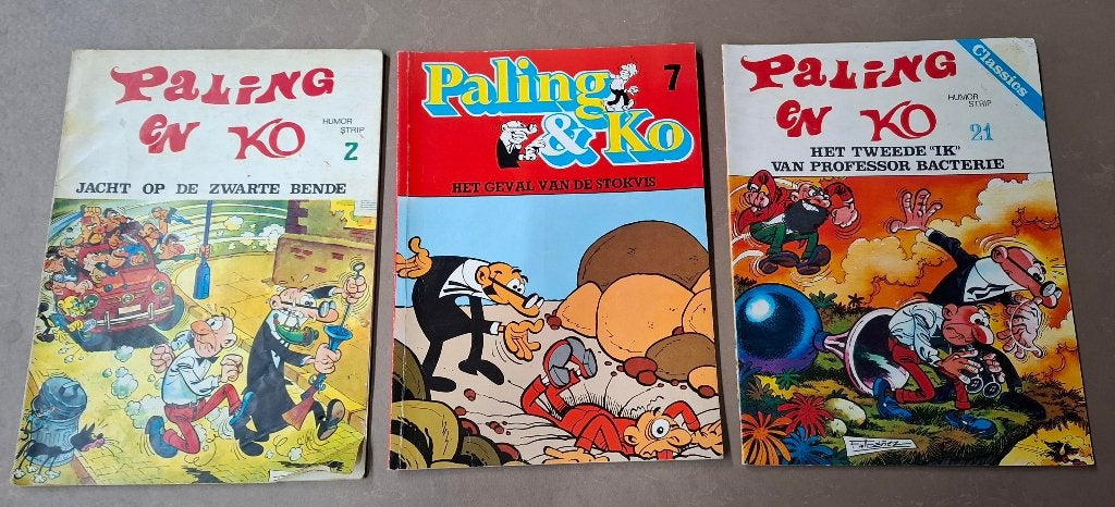 3 x Paling & Ko stripboeken, Boeken, Meerdere stripboeken, Ophalen of Verzenden, Gelezen