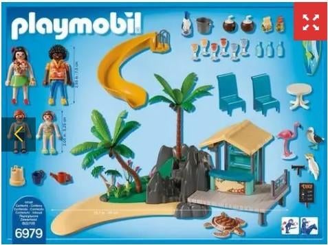 Playmobil 6979 Island Juice Bar (niet compleet), Ophalen of Verzenden, Zo goed als nieuw, Complete set