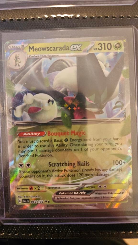 Meowscarada ex Pokémon kaart PAL 015/193, Ophalen of Verzenden