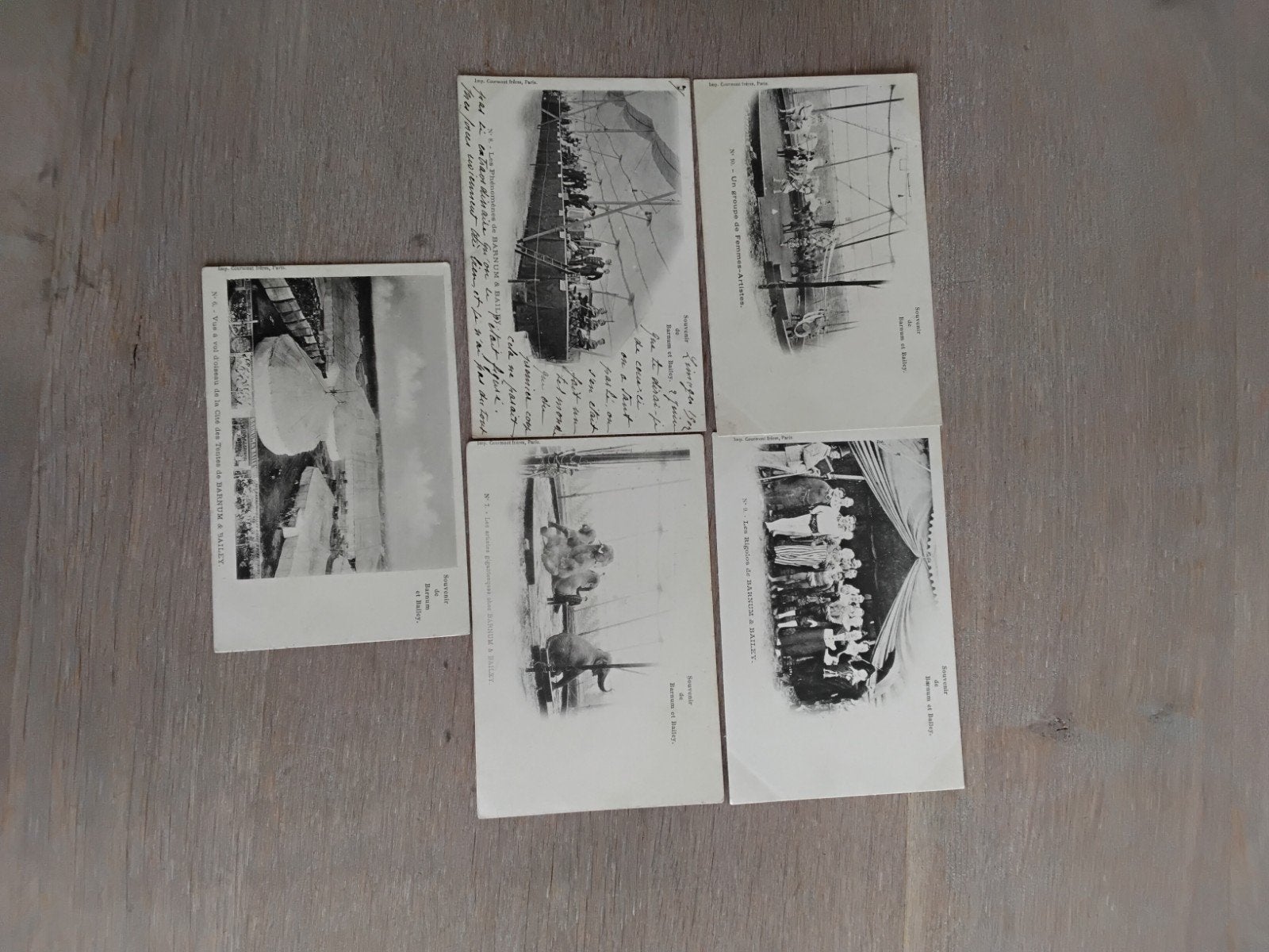 compl.serie 10 ansichtkaarten Circus Barnum en Bailey, Verzenden, Voor 1920