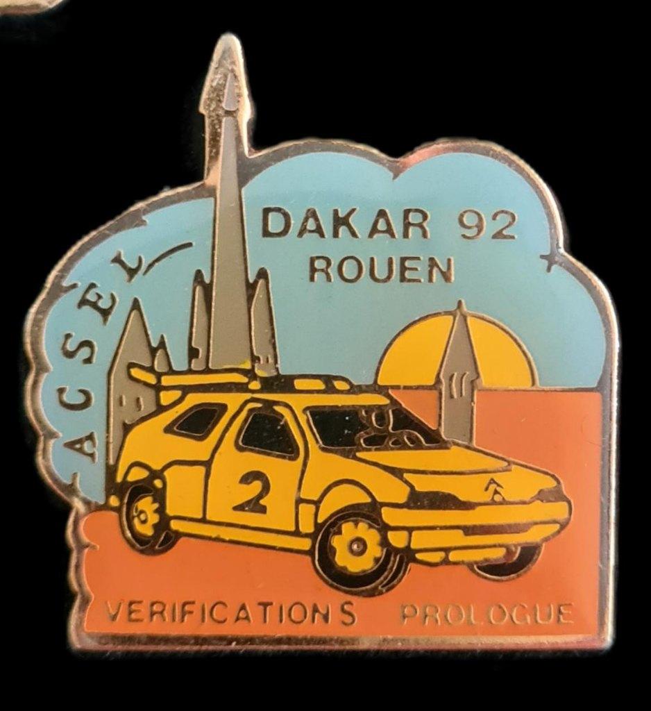 Citroën Acsel Dakar 92 Rouen pin, Verzenden, Nieuw, Transport, Speldje of Pin