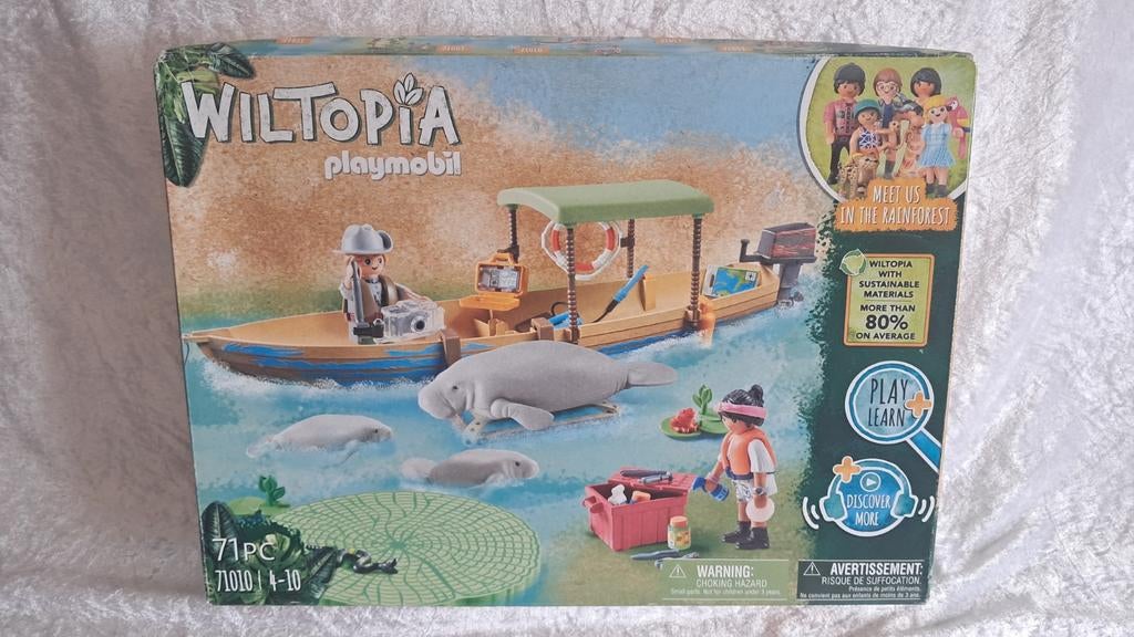 Nieuw Wildtopia boottocht zeekoeien, Playmobil 71010,, Ophalen of Verzenden, Nieuw, Complete set