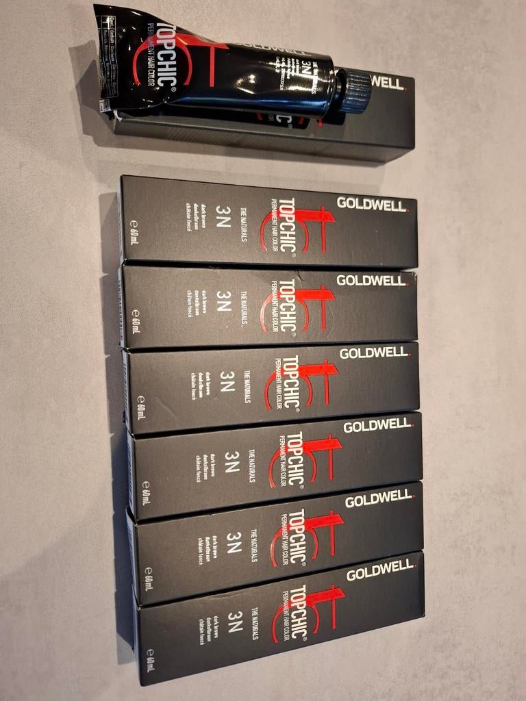 Goldwell Topchic 6x haarverf 3N donkerbruin nieuw, Ophalen of Verzenden, Nieuw, Overige typen
