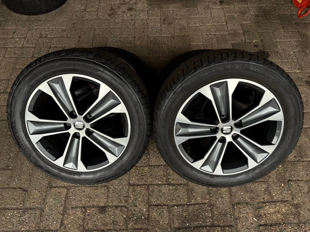 Seat Ateca winterset 17inch 5x112, Auto-onderdelen, Banden en Velgen, Ophalen, Banden en Velgen, 17 inch, Winterbanden