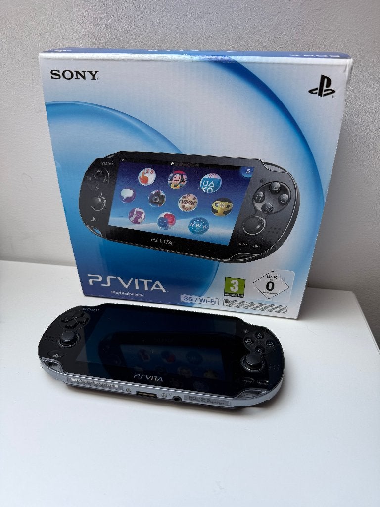 Sony PlayStation PS Vita OLED zwart (PCH-1004), Spelcomputers en Games, Ophalen, Gebruikt, Zwart