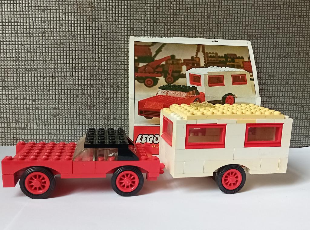 lego legoland 379-2 car en caravan, 1972, Ophalen of Verzenden, Gebruikt