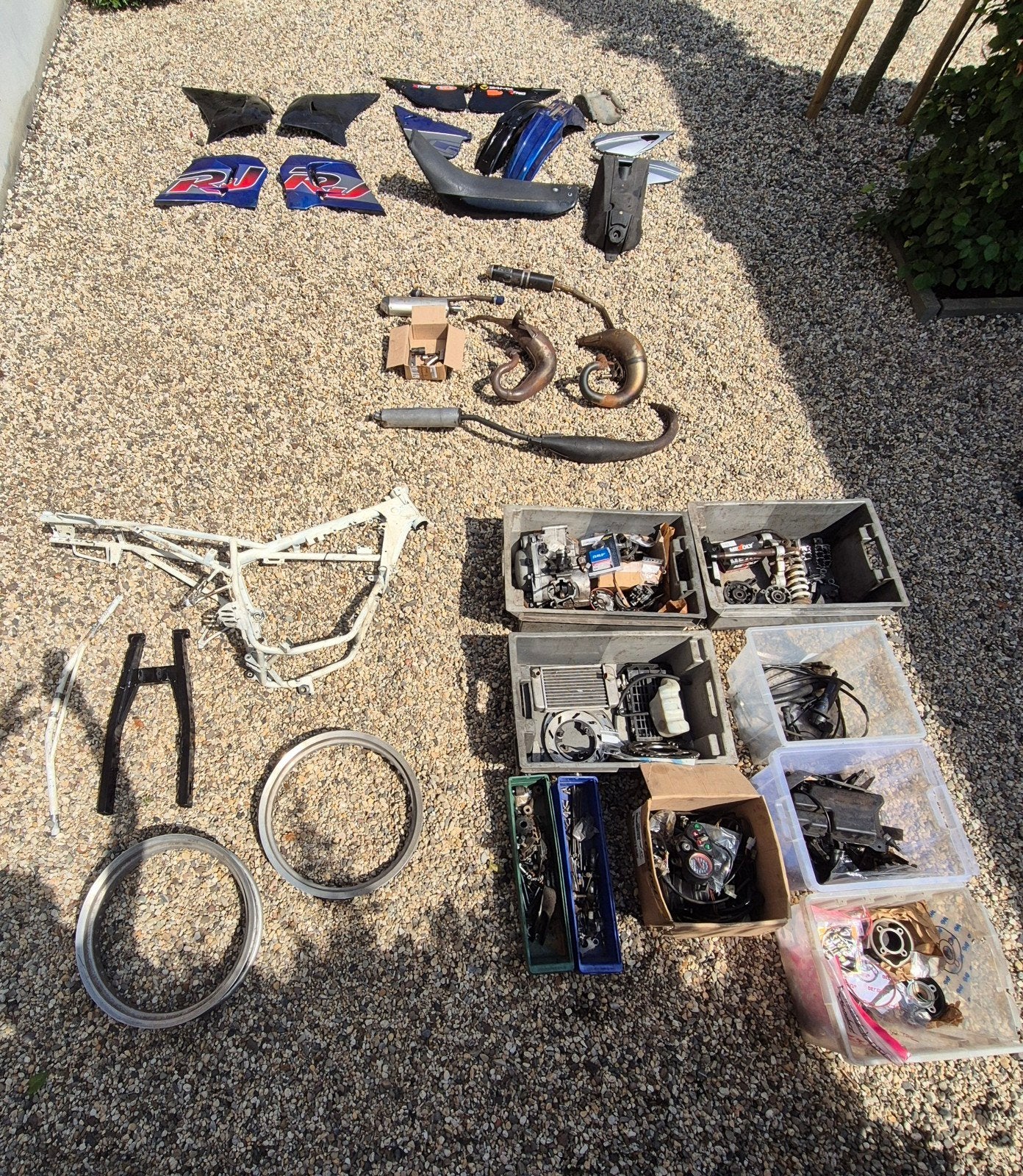 Rieju RR 80cc TPR - Project Brommer (95% compleet), Fietsen en Brommers, Ophalen, Uitlaat