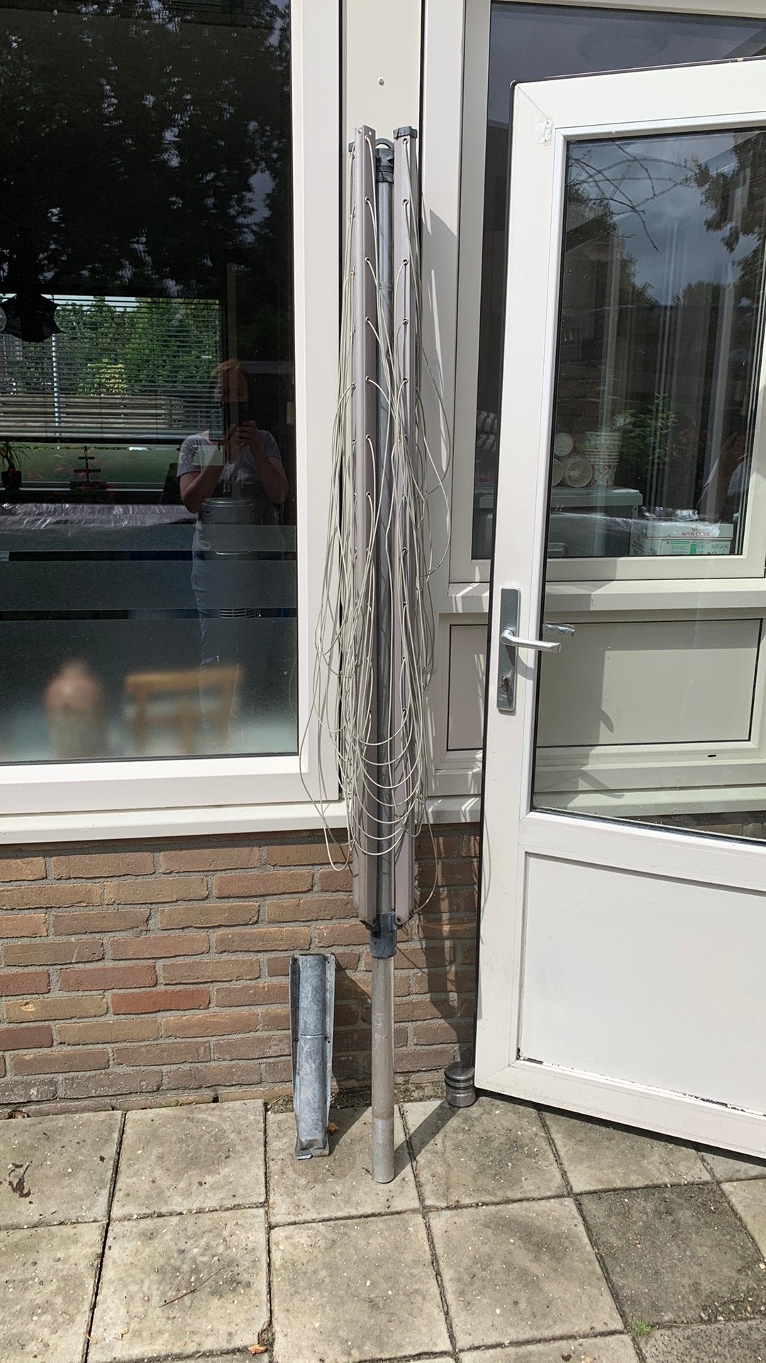Wasmolen met voet, Ophalen, Gebruikt, Droogmolen