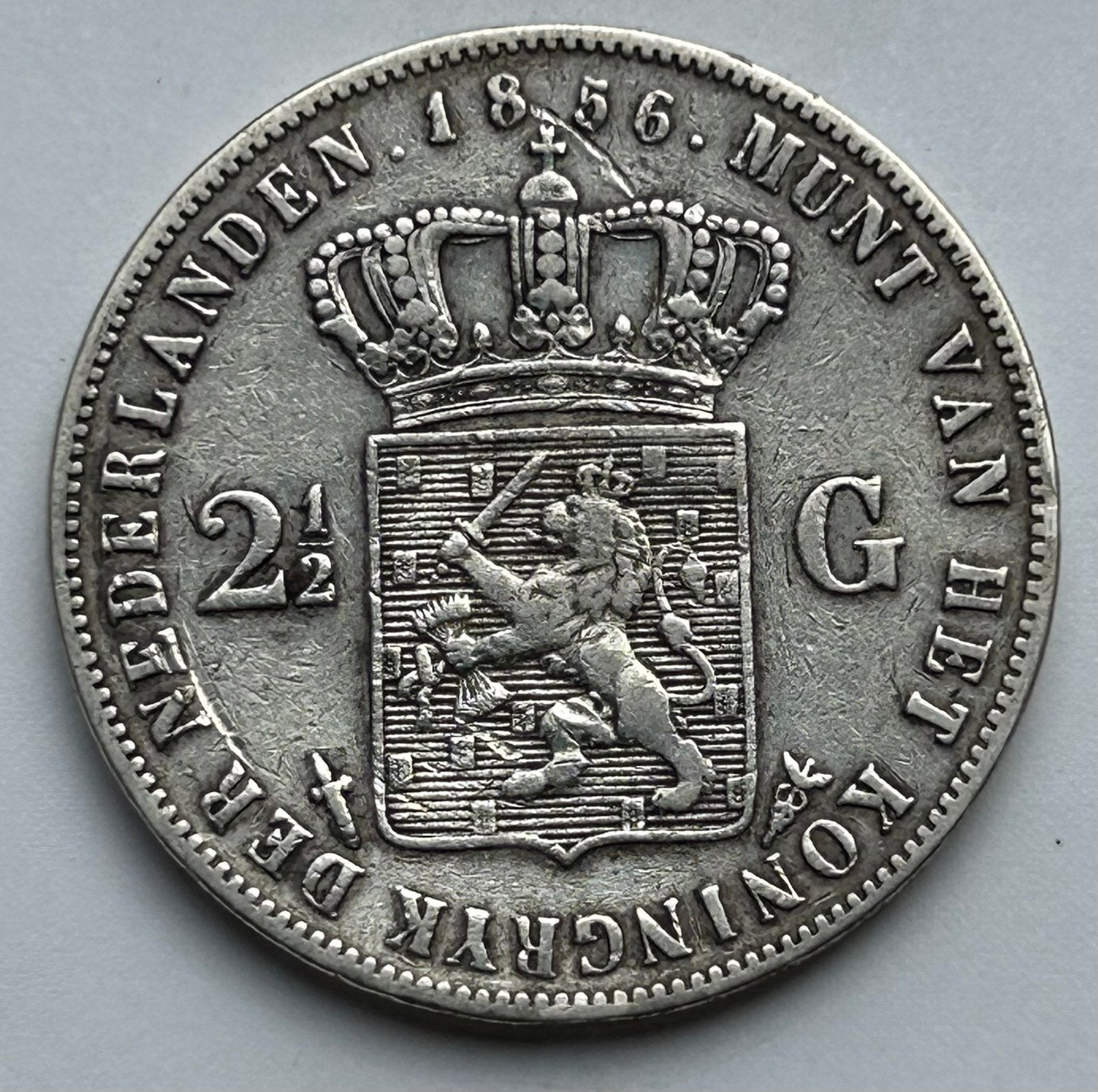 Rijksdaalder 1856, Ophalen of Verzenden, Koning Willem III, 2½ gulden