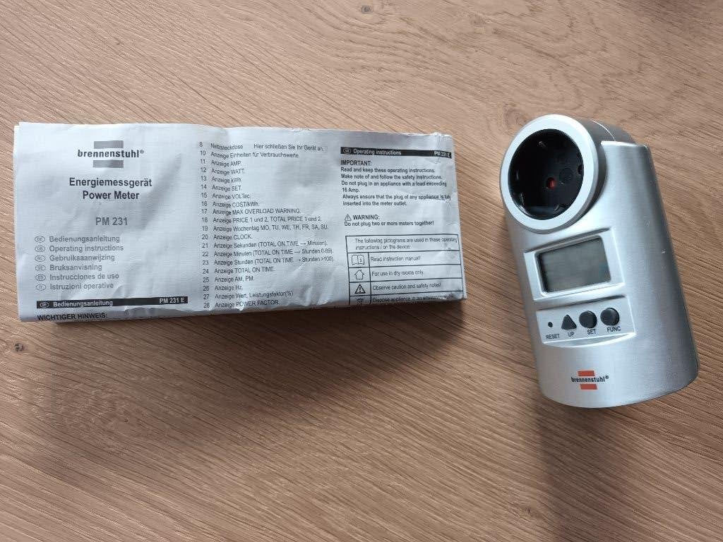 Brennenstuhl power meter PM 231 energiemeter energie nieuw, Doe-het-zelf en Verbouw, Meetapparatuur, Ophalen of Verzenden, Nieuw
