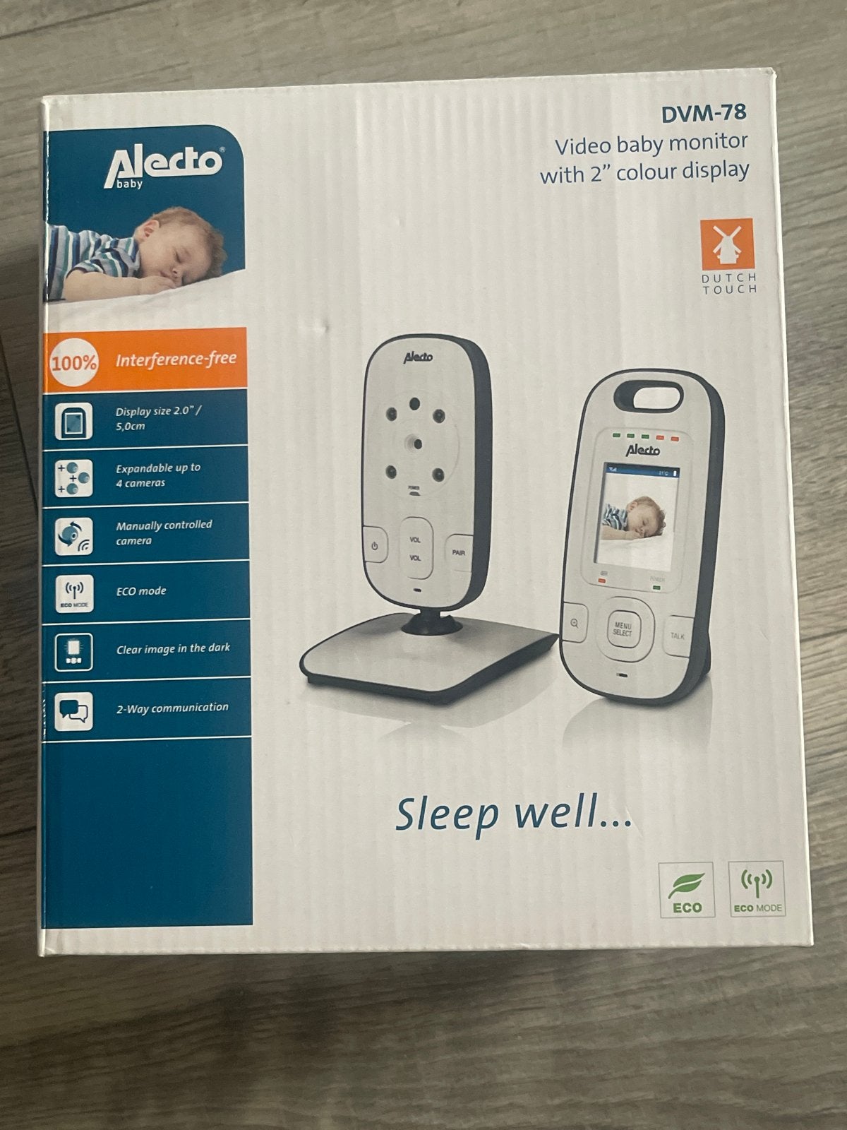 Alecto video baby monitor, Ophalen of Verzenden, Gebruikt, 250 meter of meer