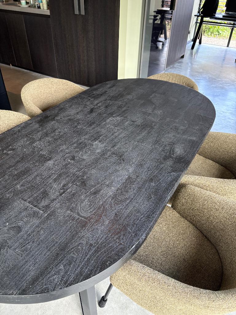 Eettafel, Huis en Inrichting, Tafels | Eettafels, Ophalen, Gebruikt, 200 cm of meer, 50 tot 100 cm