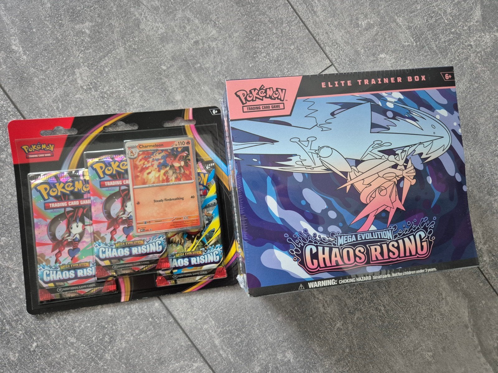 Pokémon TCG - Chaos Rising - Elite Trainer Box + Blister, Ophalen of Verzenden, Nieuw, Boosterbox, Foil