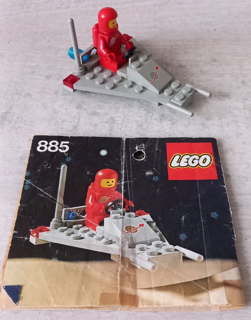 lego 885-1 (b) lego ruimte, ruimte scooter 1979, Compleet, Gebruikt, Lego, Ophalen of Verzenden