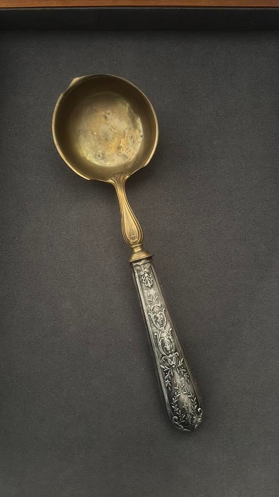 Opscheplepel groot - zilver, Antiek en Kunst, Verzenden, Zilver
