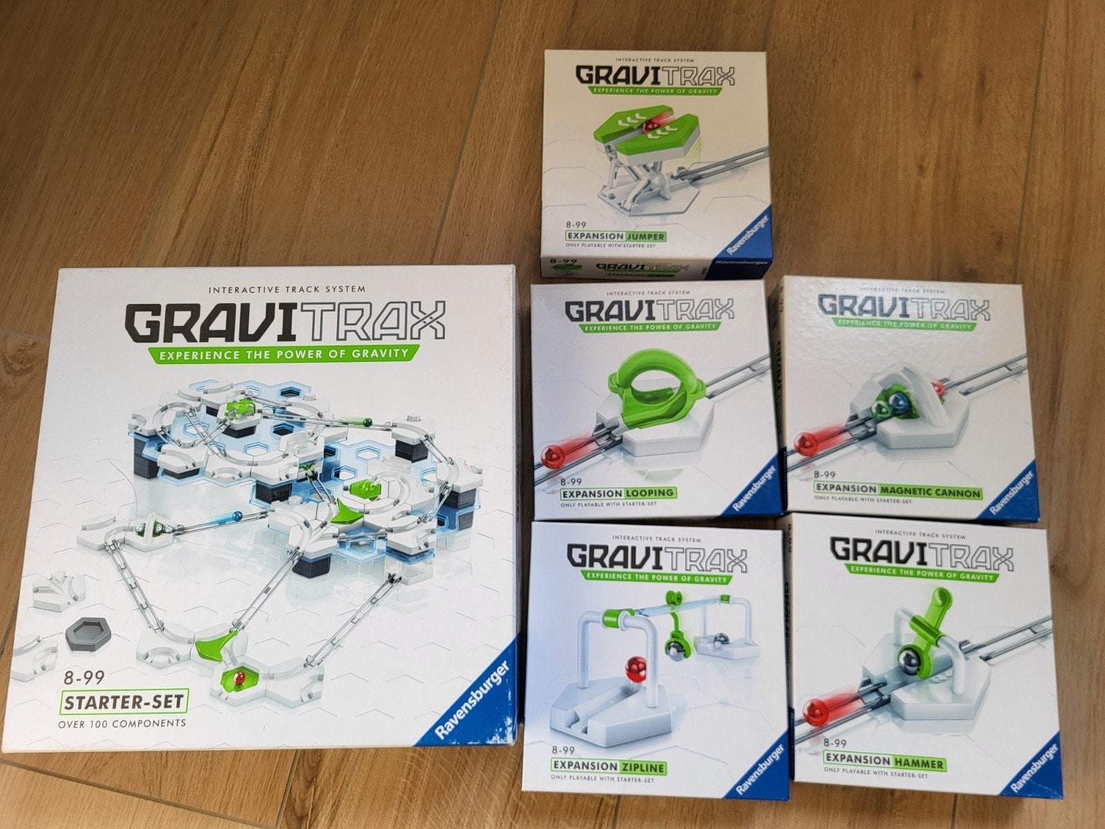 GraviTrax Starter Set met 5 uitbreidingen, Ophalen of Verzenden, Zo goed als nieuw, Overige merken