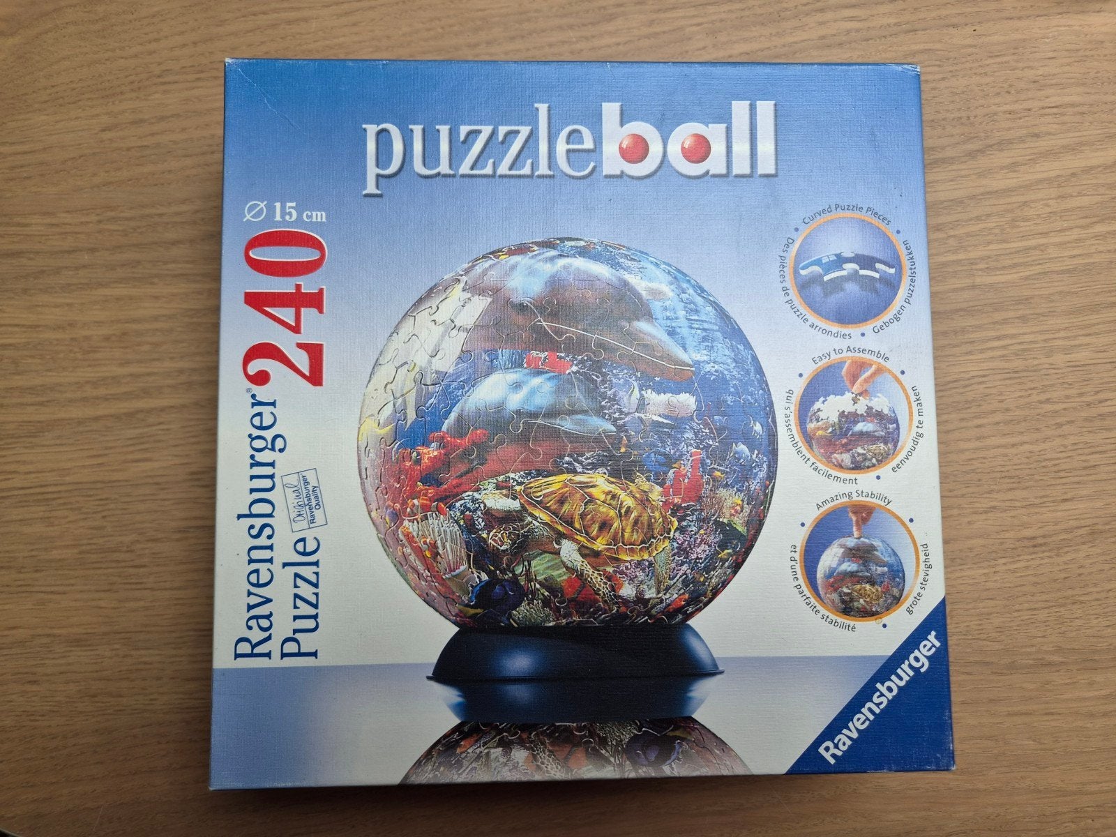 🧩 Ravensburger Puzzleball 240 stukjes, Ophalen, Minder dan 500 stukjes, Gebruikt, Rubik's of 3D-puzzel