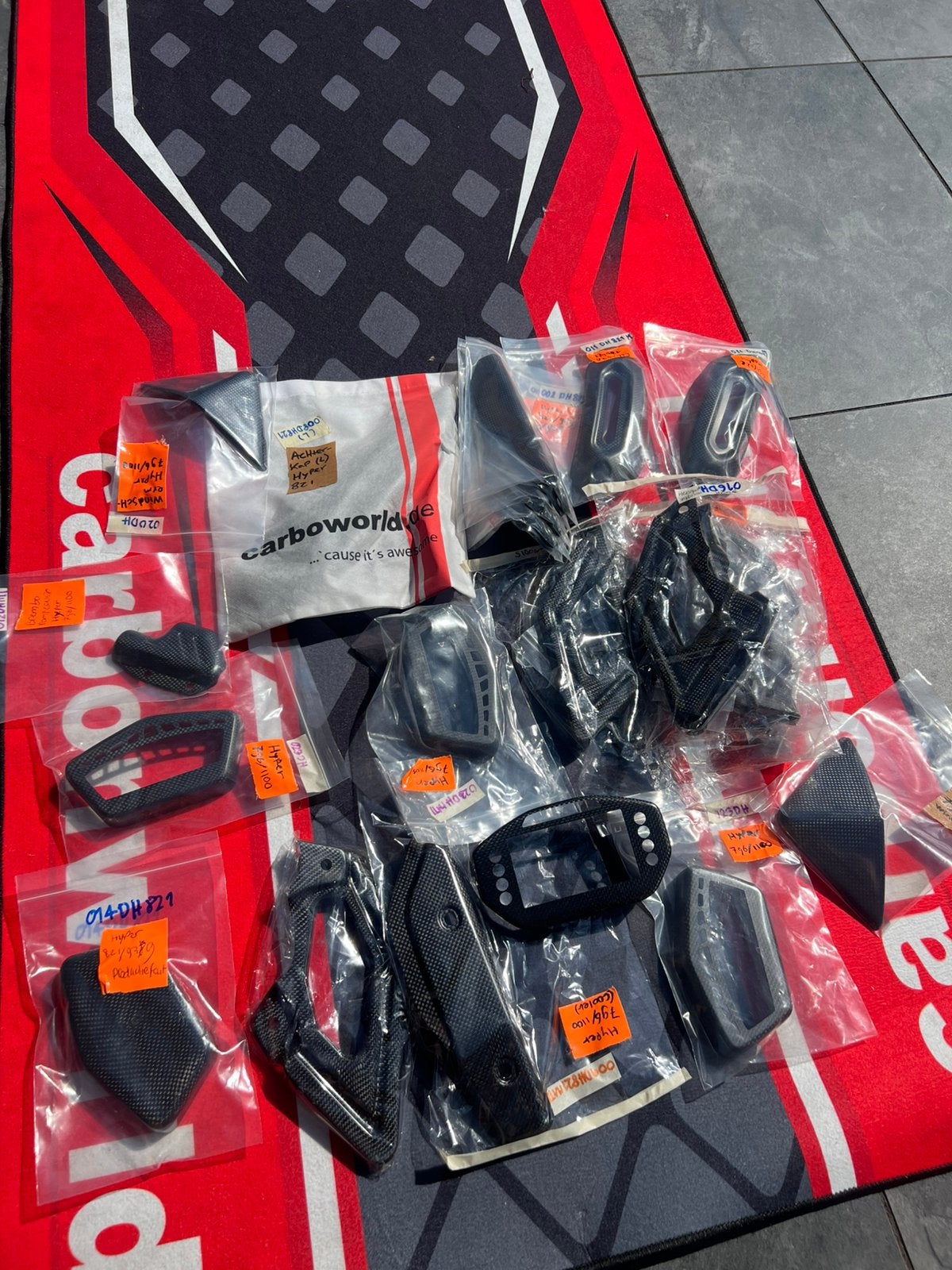 Partij carbon sale - Hypermotard 821, 939, 950, 796, 1100, Ophalen of Verzenden